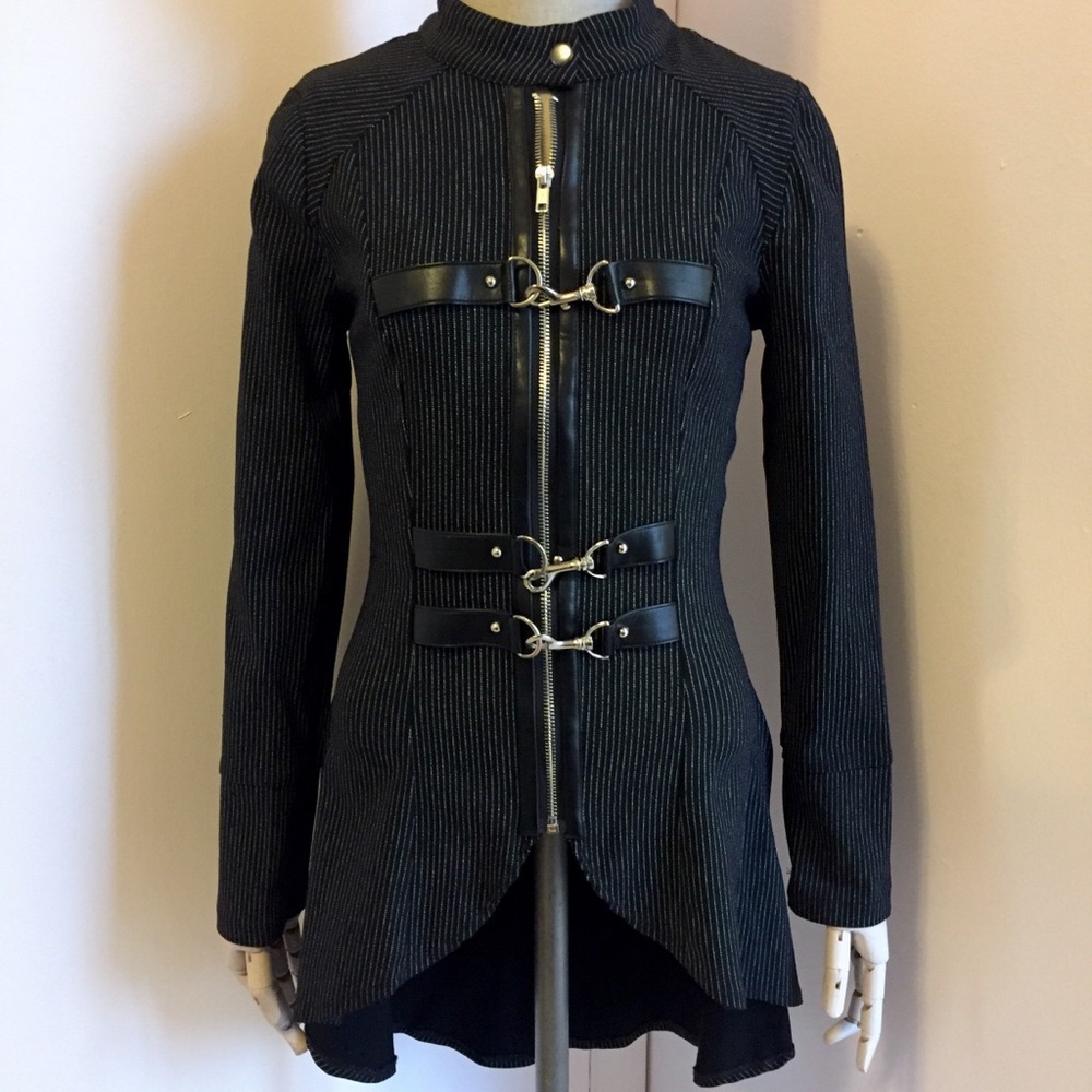 Never Worn Jawbreaker Brand Pinstripe Coat! 🖤